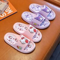 Dép cao su hoạt hình DALTON, Dép trong nhà cho trẻ em Kawaii PVC, Dép đi trong nhà dày Kuromi Kitty Cat Dép phòng tắm cho bé mùa hè