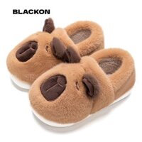 Dép Capybara Sang Trọng BLACKON, Dép Cotton Động Vật Chống Trơn Trượt, Mùa Đông Ấm Áp Mềm Mại Dễ Thương Giày Đi Bộ Nữ / Nam