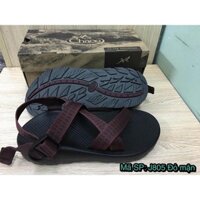 Dép chaco, dép sandal chaco mã j805 đỏ mận, dep chaco, chaco - ảnh thật