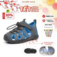 Dép Chân Bẹt Chống Lệch Chân Bé Trai 1 - 6 Tuổi  APAKOWA Y1207 Fandy Kids Lót Da Vòm Nổi Che Gót