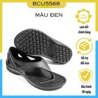 Dép chạy bộ Đài Loan, Ysandal chính hãng B&M, BCU5568 màu đen, dép có quai hậu xỏ ngón nam nữ