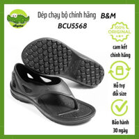 Dép chạy bộ Ysandal Đài Loan, chính hãng B&M, BCU5568 màu đen, dép có quai hậu xỏ ngón nam nữ