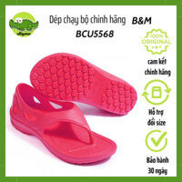 Dép chạy bộ Ysandal Đài Loan, chính hãng B&M, BCU5568 màu đỏ hồng, có quai hậu, xỏ ngón nam nữ, dép nhập khẩu cao cấp