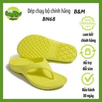 Dép chạy bộ Ysandal Đài Loan, BN68 màu vàng chanh, dép xỏ ngón, không quai hậu, dép nhập khẩu cao cấp T