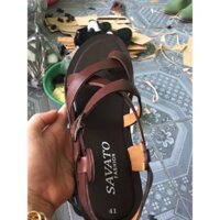 Dép chiến binh nam sandal da thật 100%