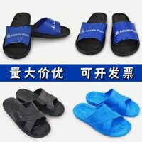 Dép chống tĩnh điện nhà máy xưởng giày không bụi nam nữ mùa hè giày chống bụi giày tĩnh điện esd đen đế mềm dép dép bảo hộ
