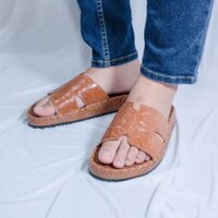 Dép Chữ H Nam Da Bò Thật Size 38-43 Trẻ Trung, Cá Tính, Đế Cao 3cm MS 52