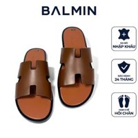 Dép chữ H nam đế phíp hàng thủ công chất liệu da bò, dán sẵn vibram chống trơn
