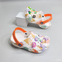 Dép Classic Ice Cream Graphic Clog trẻ em tặng kèm 8 jibbit, Dép sục chống trượt bé trai, bé gái - NhàCáSấu