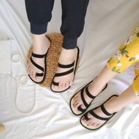 Dép cói mang trong nhà,văn phòng,đi biển unisex có size nam,nữ kiểu xỏ ngón chiến binh cá tính