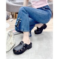 Dép crocs cao 5P có lỗ cực kì thoáng quai cài vừa vặn