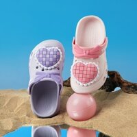 Dép crocs cho bé gái EVA Đế Mềm Siêu Nhẹ Thời trang Chống Trượt Yêu Có Thể Tháo Rời dép sục Cho Bé