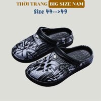 Dép crocs cho nam chân to size 44-49, Dép sục size lớn có quai siêu nhẹ chống trơn trượt.