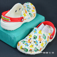 Dép Crocs cho trẻ em, bé trai và bé gái từ 2-16 tuổi, hình Pikachu IYMR