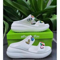 dép crocs đế cao xuất xịn tặng kèm 5 charm