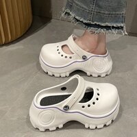 Dép crocs đế xuồng chống trượt thời trang đi biển mùa hè cho nữ