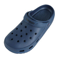 Dép crocs nam đế cao siêu nhẹ chống trượt HY2101 xanh navy