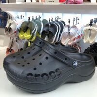 dép crocs nữ BAYA PLATFORM CLOGS xăng đan đế xuồng sandal đi biển giày chống trượt HOT