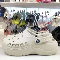 dép crocs nữ BAYA PLATFORM CLOGS xăng đan đế xuồng sandal đi biển giày chống trượt hàng siêu đẹp choiice N3