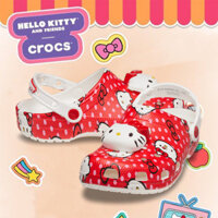dép crocs nữ Hello Kitty Red Classic Clog giày chống trượt giày dễ thương dành cho nữ#210575