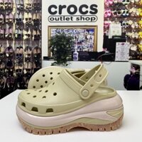 Dép Crocs Nữ mega clog xăng đan đế xuồng giày chống trượt#207988