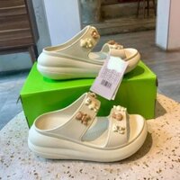 Dép Cross Đế Cao 7CM Tặng Kèm Sẵn 6 Charm 3D Gắn Dép - Sandal Nữ Đế Cao dép crocss Crush Classic