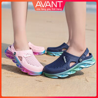 Dép cross nam nữ sục bít mũi Phong cách cặp đôi màu giày sandal
