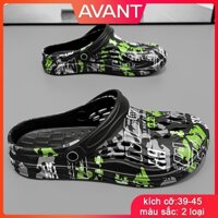 Dép cross nam sục bít mũi Phong cách Truyền nhiệt màu sandal giày