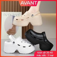 Dép cross nữ sục bánh mì đế giày cao gót