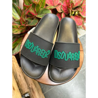 Dép d2( nam nữ) phiên bản chữ nhỏ đen xanh - dép lê