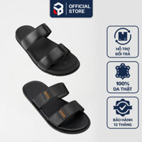 Dép Da Nam Boost Kiểu Dép Nam 2 Quai Ngang, Dép Lê Nam Da Bò Thích Hợp Đi Chơi, Đi Làm