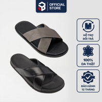 Dép Da Nam Quai Chéo Boost Kiểu Dép Lê Nam Quai Da Bò Thích Hợp Đi Làm, Đi Chơi