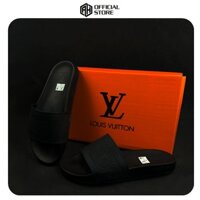Dép dán LV nam nữ, dép lê LOUIS VUITTON Da Tấm thiết kế sang trọng đế cao su non hot trend full bill box