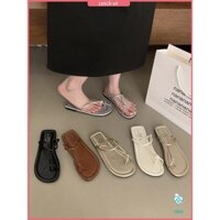 Dép đế bệt kiểu Pháp Dép đế ngoài nữ