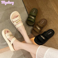 Dép đế bệt nữ dép thời trang mũi tròn đa năng