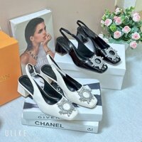 dép đế cao dép sandal nữ Giày sandal khóa đính đá mặt trời Trẻ trung Tự nhiên D4