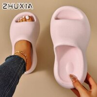 Dép đế thấp mùa hè sành điệu ZHUXIA có đế cao su thoải mái và phía trên PU thoáng khí
