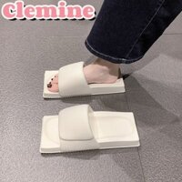 Dép đế thấp thời trang dành cho nữ có đế cao su và trên PVC