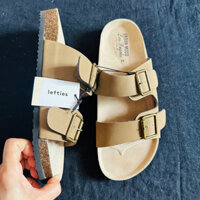 🔥Dép đế trấu 2 quai khóa ngang xuất xịn