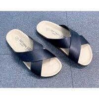 Dép đế trấu Birken nam nữ unisex quai chéo