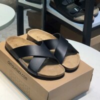 Dép đế trấu Unisex 2 quai chéo
