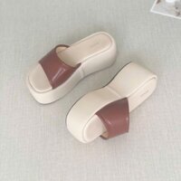 Dép Đế Xuồng 7cm Bản Ngang H367