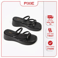 Dép Đế Xuồng Nữ Đế 5cm Quai Mảnh Pixie E153