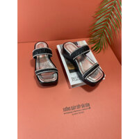 DÉP ĐẾ XUỒNG QUAI NGANG ĐÍNH ĐÁ SANG TRỌNG, DÉP CAO 4CM, PHÙ HỢP ĐI TIỆC ĐI CHƠI, MÃ N245