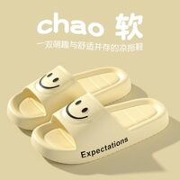 Dép Dép Nữ Mặt Cười Dép Nam Mùa Hè Phòng Tắm Dép Ngoài Trời Mặc Nhà Indo