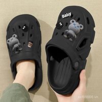 Dép đi biển nam mùa hè cảm giác bước lên phân không trượt, đôi dép ngoài trời mới đế dày 2025
