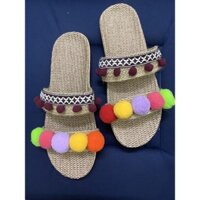 Dép đi biển siêu nhẹ phối cục bông