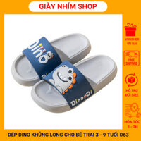 Dép đi trong nhà cho bé trai họa tiết khủng long nặng động và cá tính 3 - 9 Tuổi D63