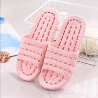 Dép đi trong nhà, dép nhà tắm hình sọc lưới - Hàng chính hãng - Hồng nhạt - 38-39