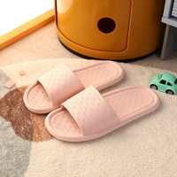 Dép đi trong nhà, dép văn phòng siêu nhẹ, chống trơn trượt, họa tiết thanh lịch - Hàng nhập khẩu - Dép GC - Hồng kem - 40-41 GC